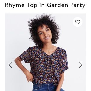Madewell Rhyme Top in Garden Party